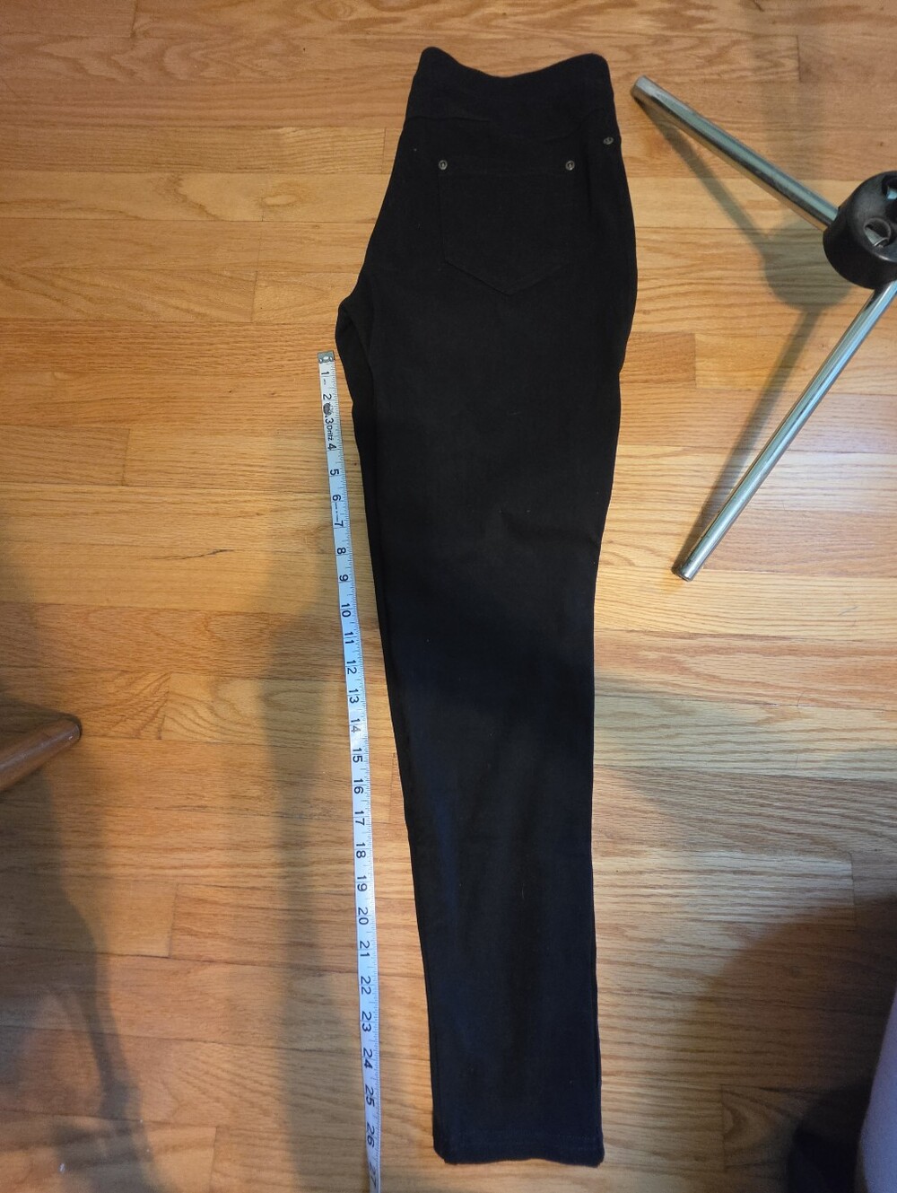 Lildy Black Denim Jeggings - Stretch Cotton Blend - Picture 5 of 6